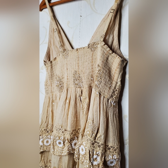 Ananta NWT Bohemian Dress Cream Color L XL - Picture 6 of 8